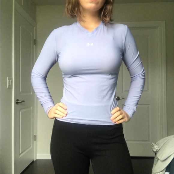 Long sleeve lavender thermal shirt - Picture 1 of 3